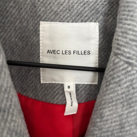 Avec Le Filles Grey Coat Peacoat With the girls $299 MSRP NEW NWT - Picture 3 of 12